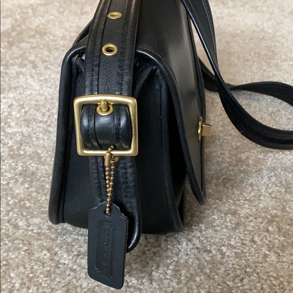 Mini Coach Vintage Black Legacy Flap Bag 9965 - Picture 3 of 9